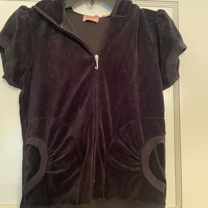Vintage NWT Juicy Couture velour short sleeve jacket
